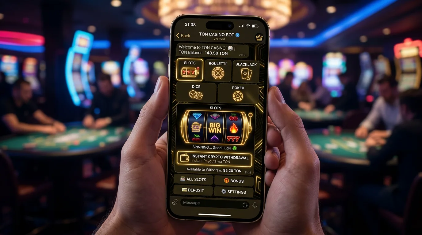 Telegram Casino Bot Interfaz de Juegos y Retiros Cripto España